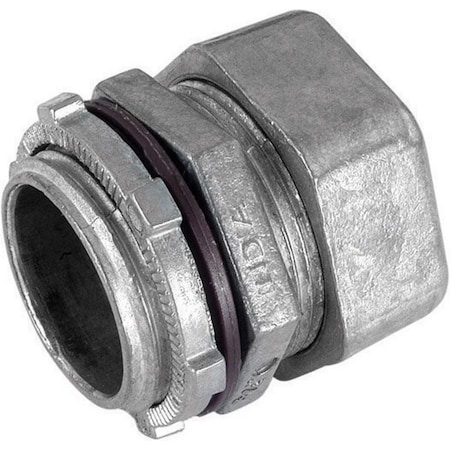 Gampak EMT Connector, Compression, Die Cast Zinc, Red 49850